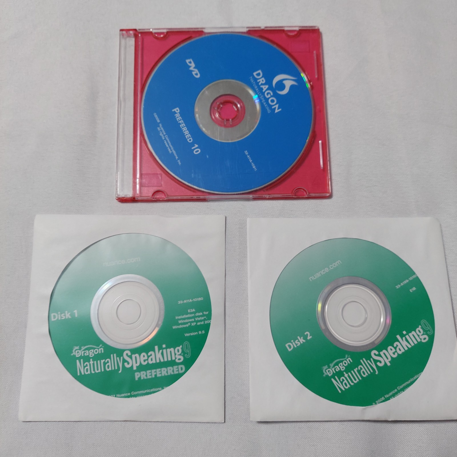 Dragon NaturallySpeaking 9 Preferred Speech Recognition Software PC Complete NOB