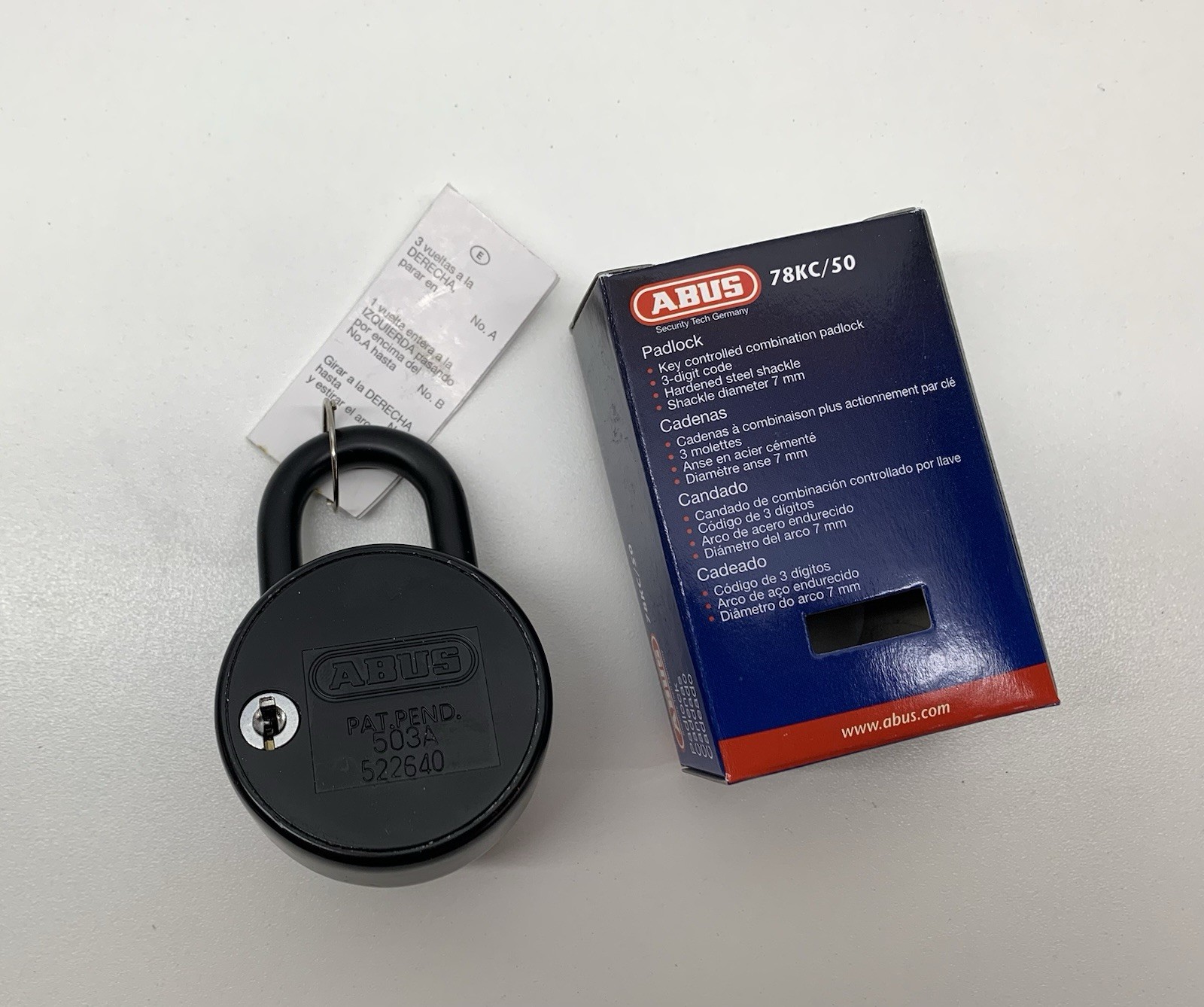 ABUS Combination Padlock 78KC/50