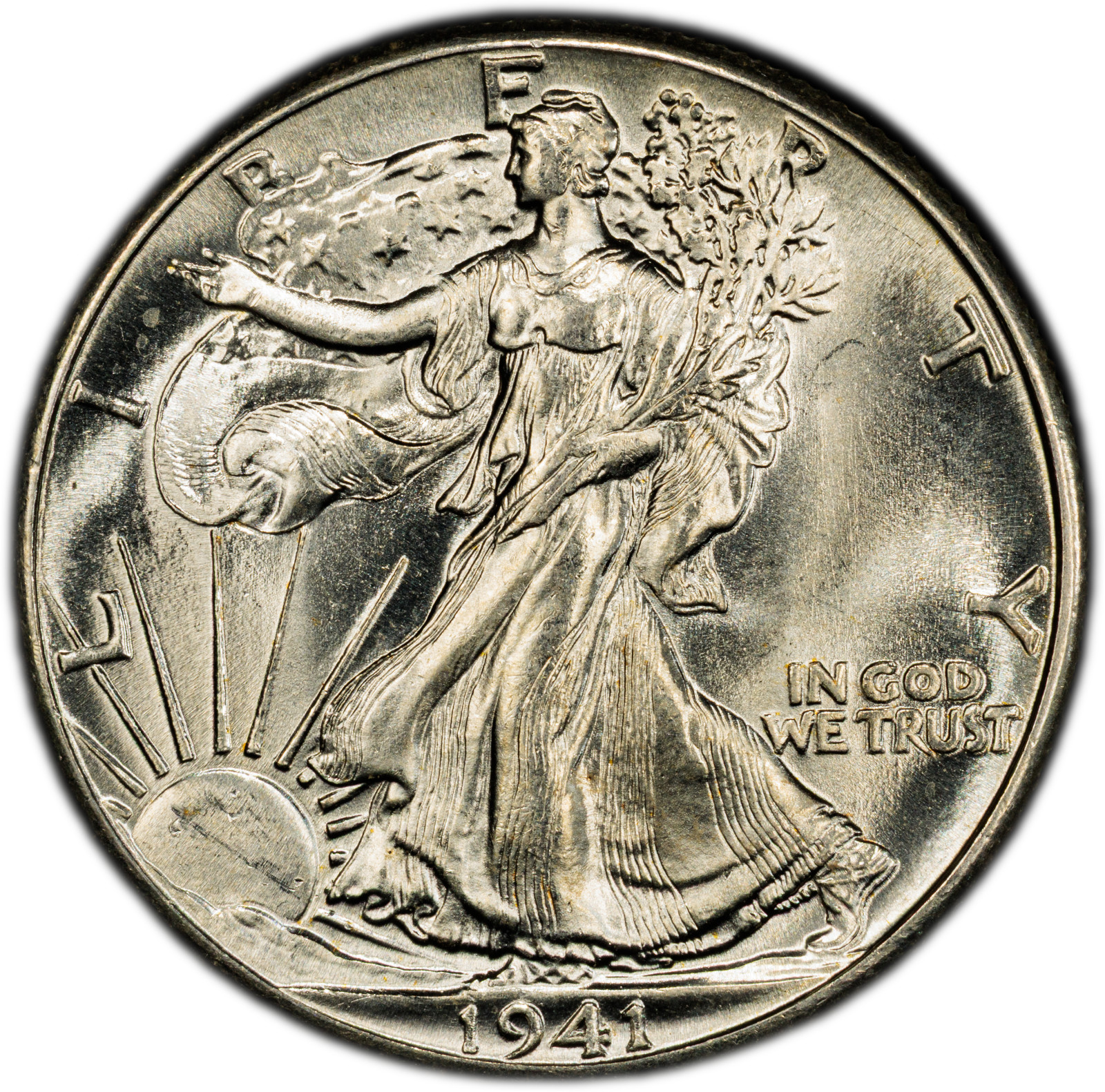 1941-P PCGS MS64 Walking Liberty Half Dollar | Absolute Brilliant Luster | PQ