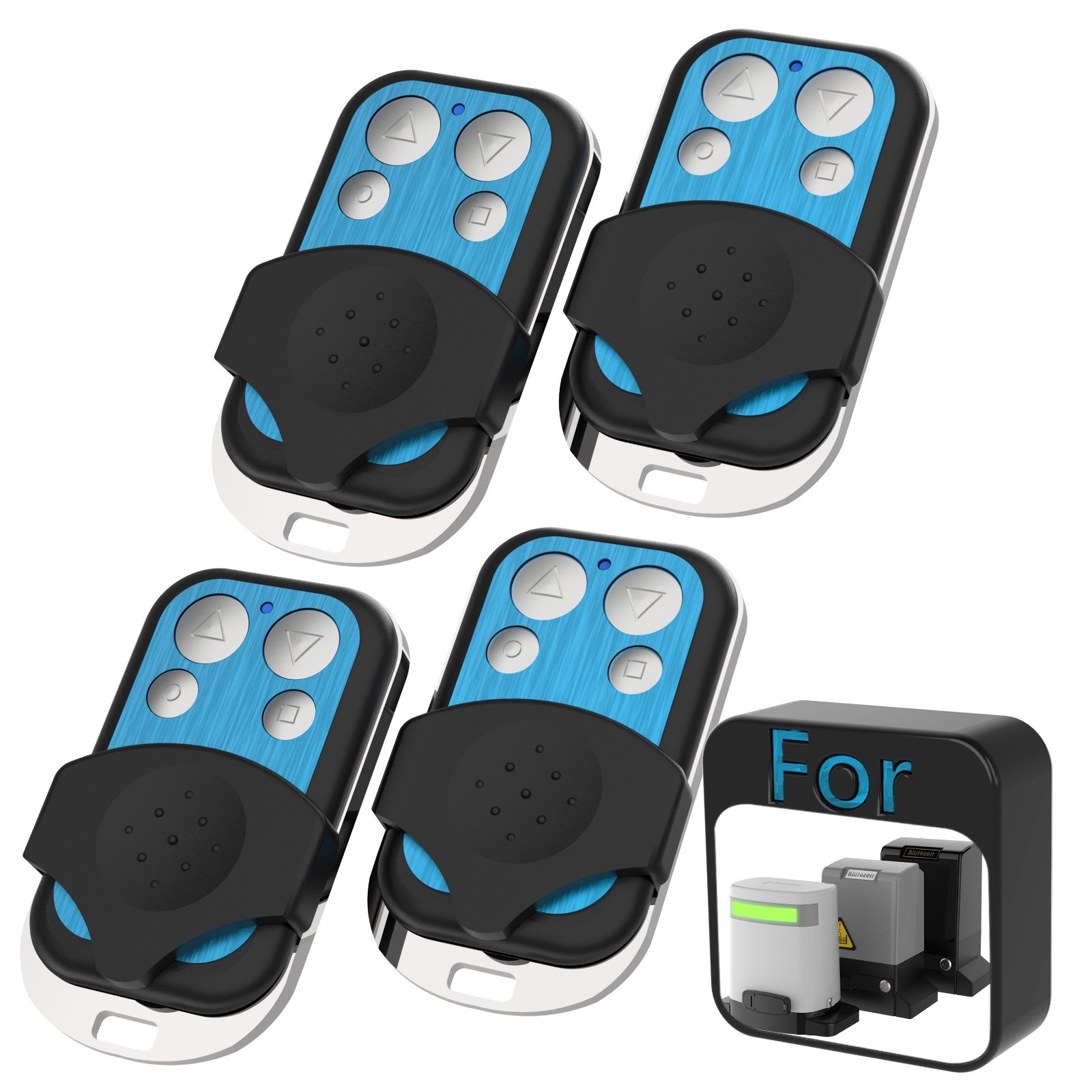 Blütezeit 4pcs Remote Control for ME-GO & ME-BG 433MHz Sliding Gate Opener 32bit