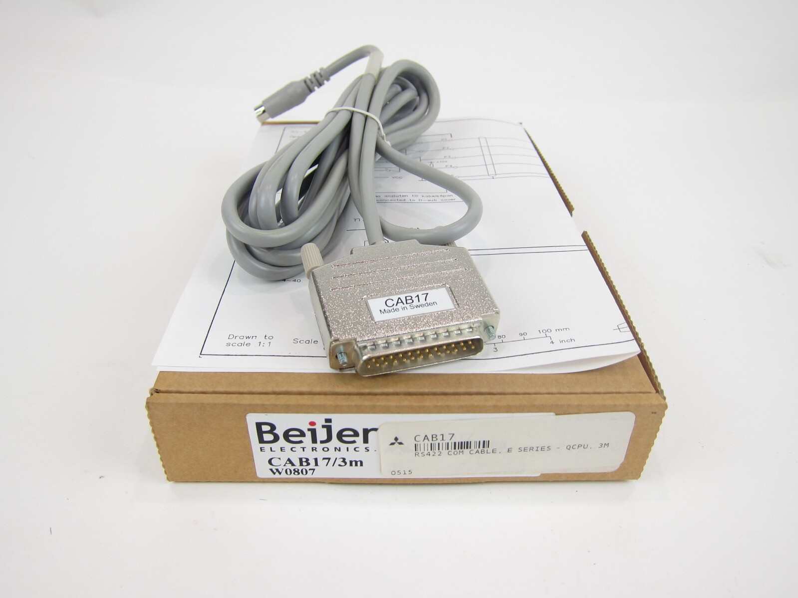 New Beijer Electronics CAB17 3M HMI Cable