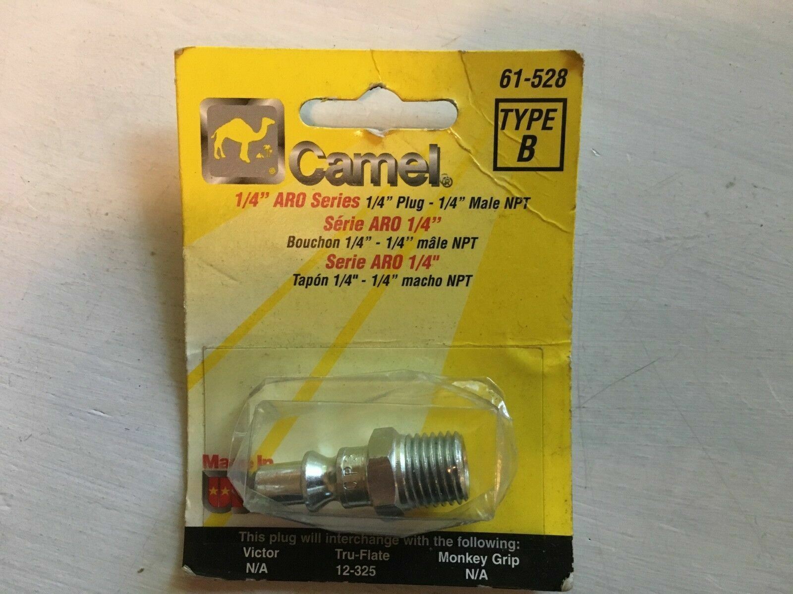 Camel Coupler Adapter 1/4" Male N.P.T. # 61-528 - B21-92
