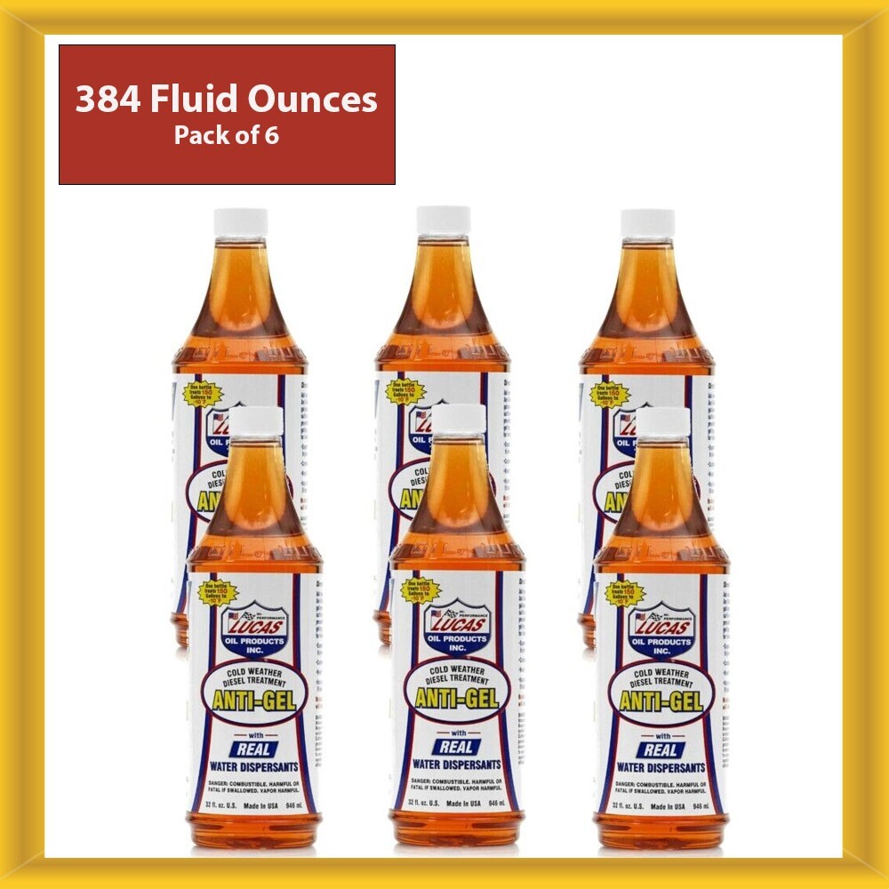 Lucas Oil Diesel Treatment Anti Gel 6 Quart (Pack of 6 )