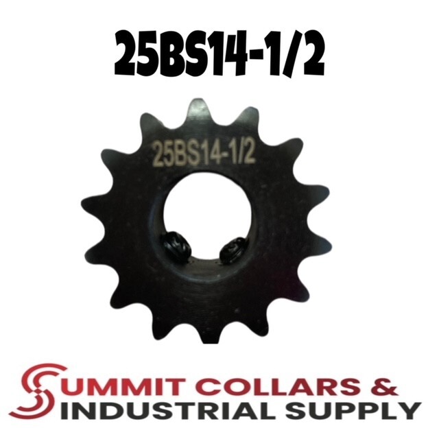 #25 Roller Chain Sprocket B Type 1/2'' Bore 14 Tooth 25BS14-1/2