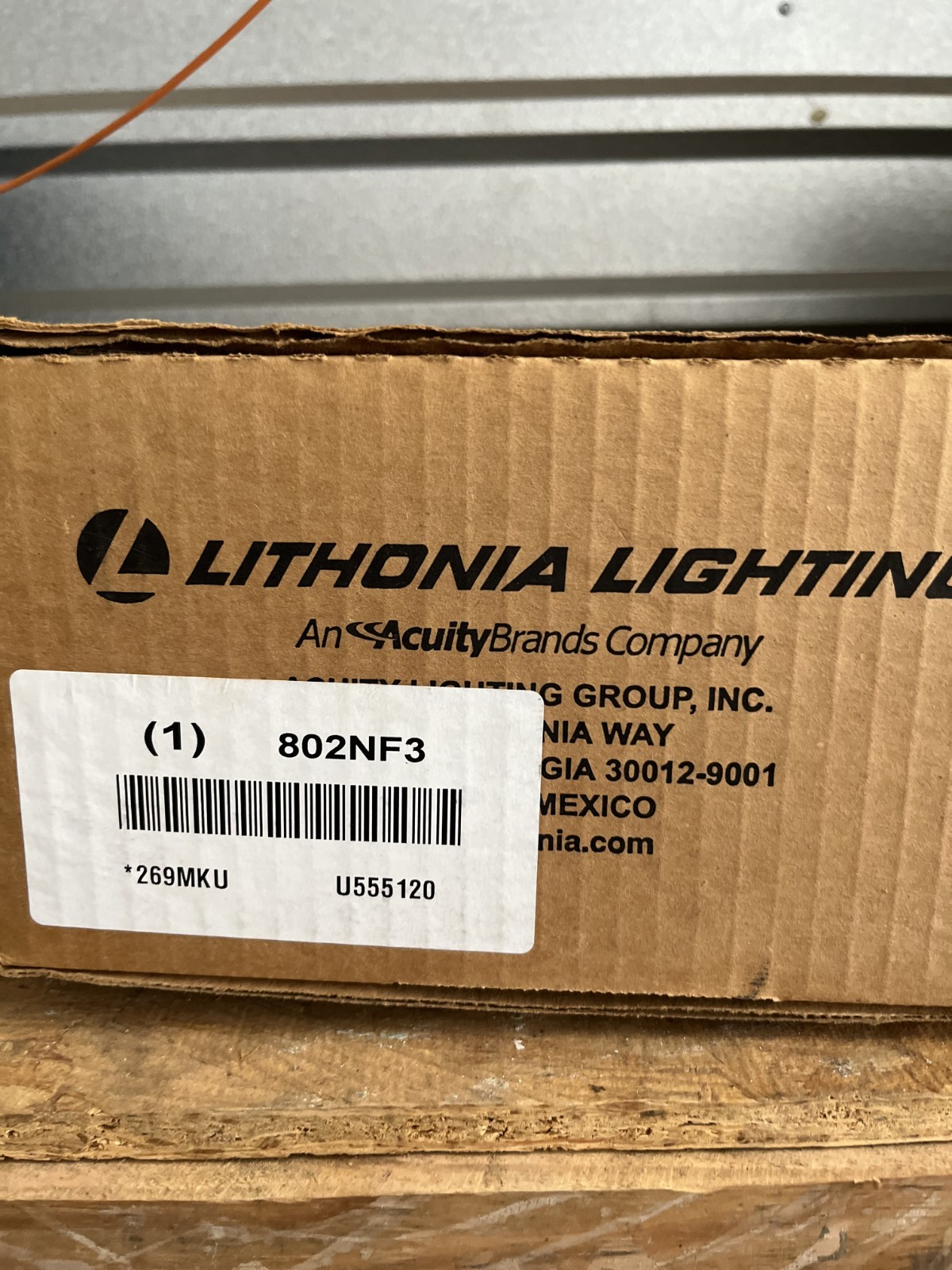 Lithonia Lighting 802nf3 269mku