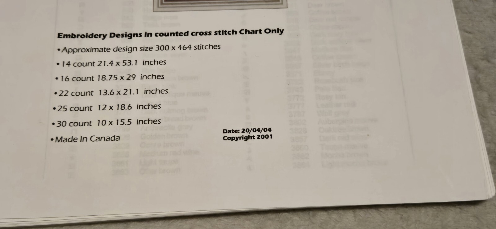 Classic Cross Stitch Pattern - The Tedious Story