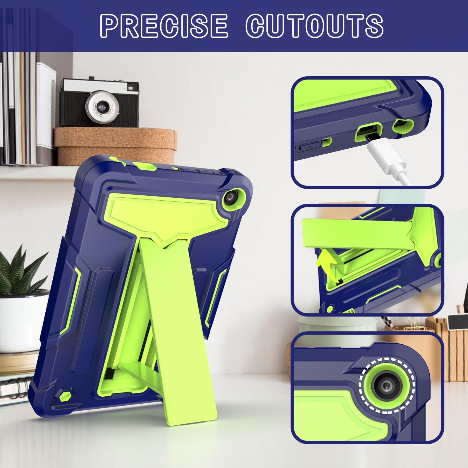 Amazon Fire HD 10 inch Tablet Case (13th Generation) Folding Stand Folio Cover