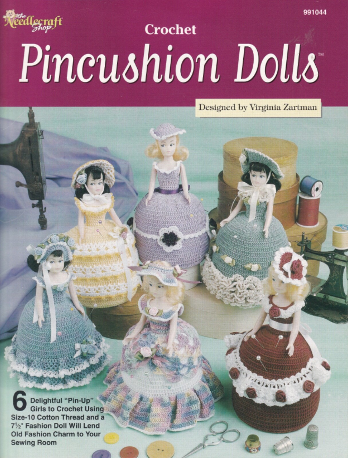 Crocheted Pincushion Dolls by Virginia Zartman The Needlecraft Shop 991044