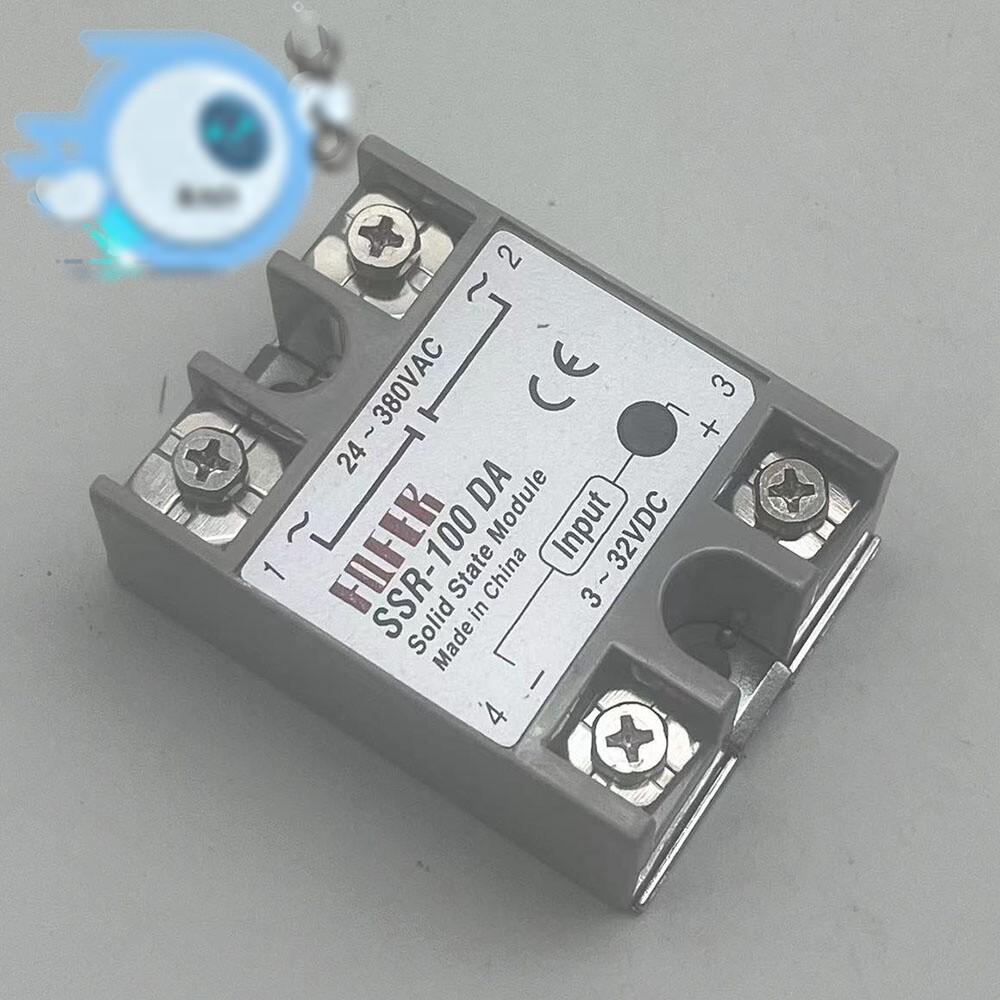 SSR-100 DA Single Phase DC to AC Solid state Relay 3-32VDC 24-380VAC SSR-100DA