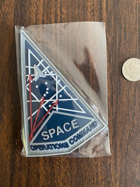 U.S. SPACE FORCE - SPACE OPERATIONS COMMAND .... VINYL PATCH ..... X