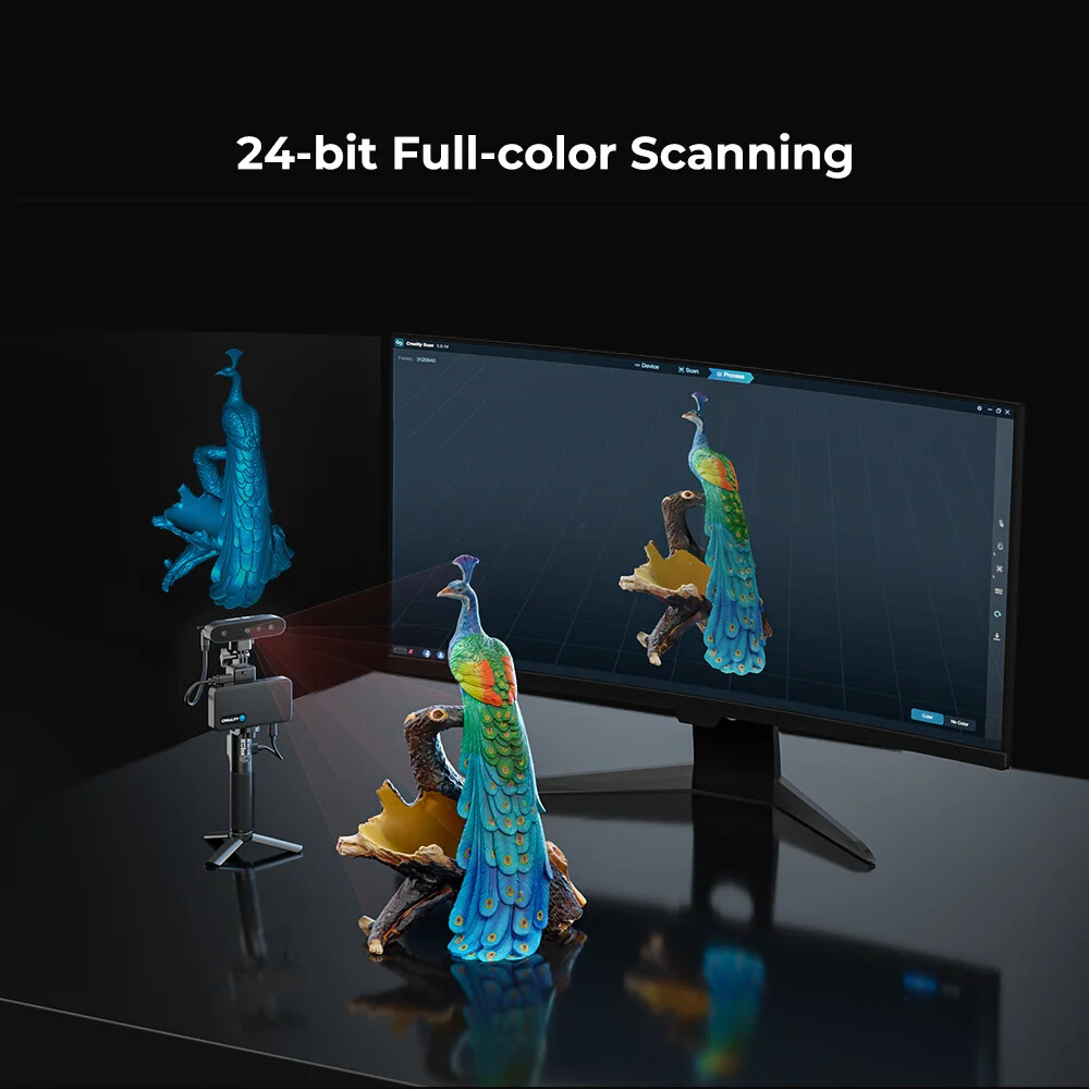 Creality Ferret Pro 3D Scanner 30 fps Anti-shake Tracking w/ Rotating Turntable