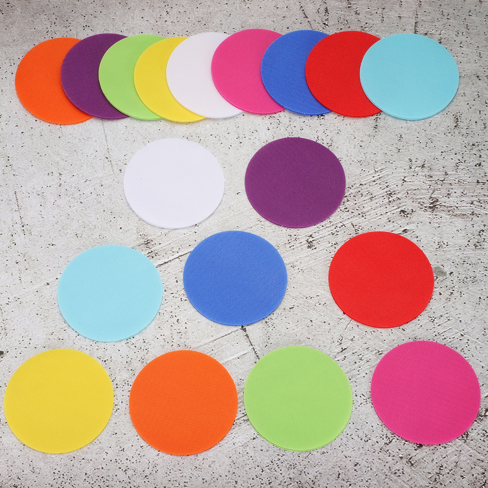 48 Pcs Carpet Spot Markers Floor Circle Dots for Classroom, Black
