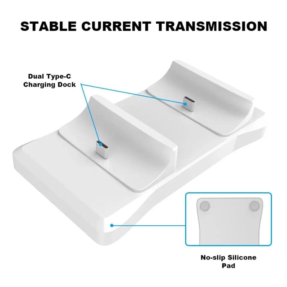 Dual Controller Charging Stand for Playstation 5 Controller Charger