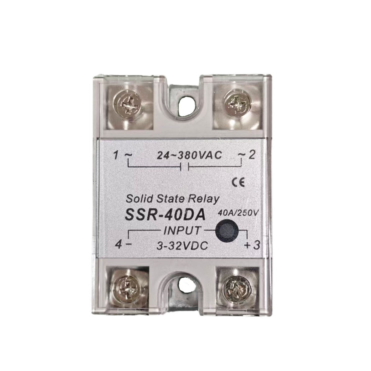 SSR-40DA Solid State Relay Single Phase Relay 40A Input 3-32VDC Output 24-380VAC