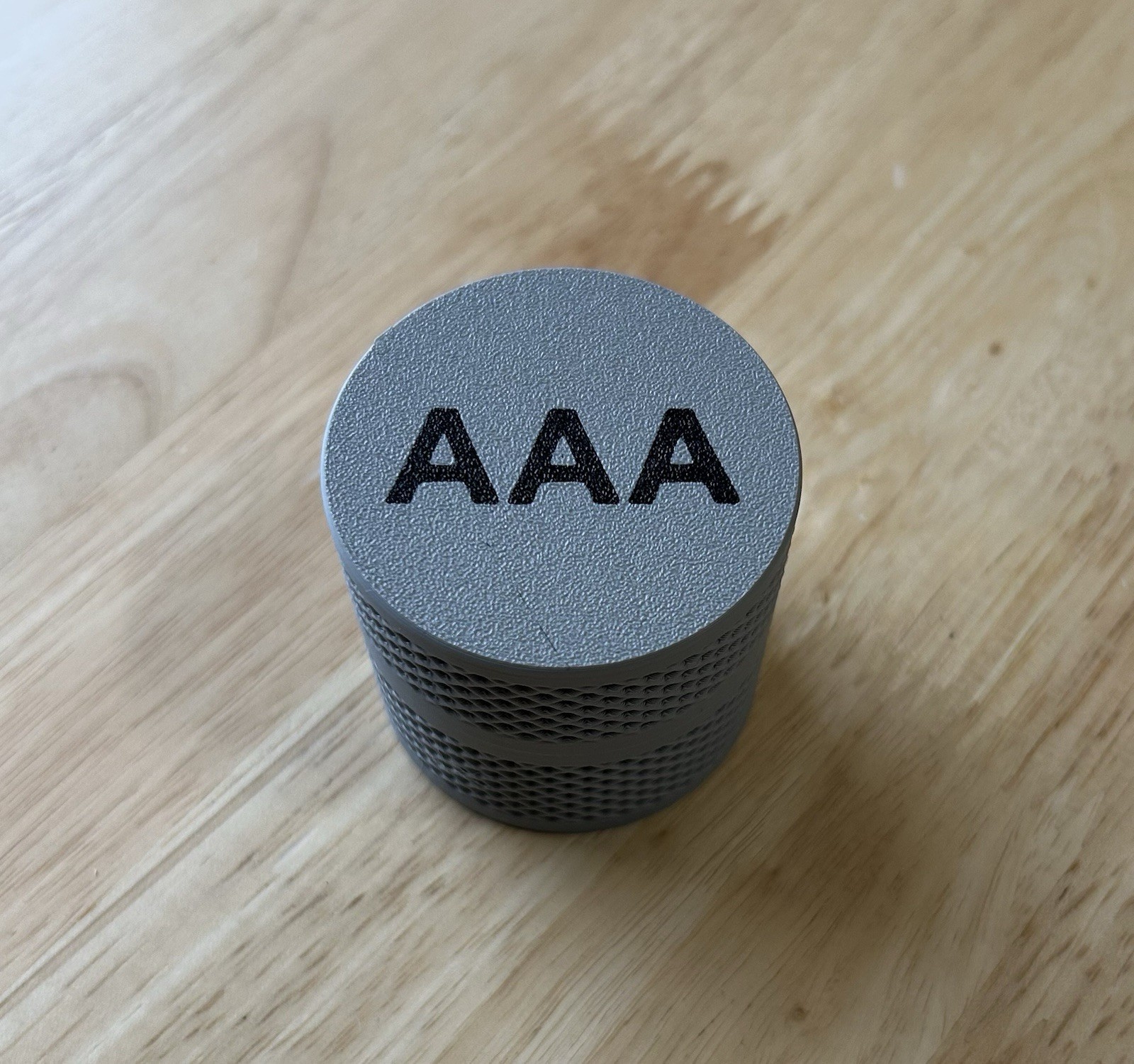 AAA Battery Storage Container Made In The USA Holds 8