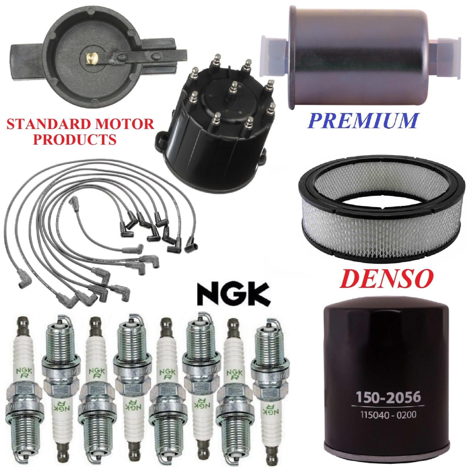 Tune Up Kit Filters Cap Plugs Wire For CHEVY C2500 V8 5.0L; 5.7L; TBI; 2WD 94-95