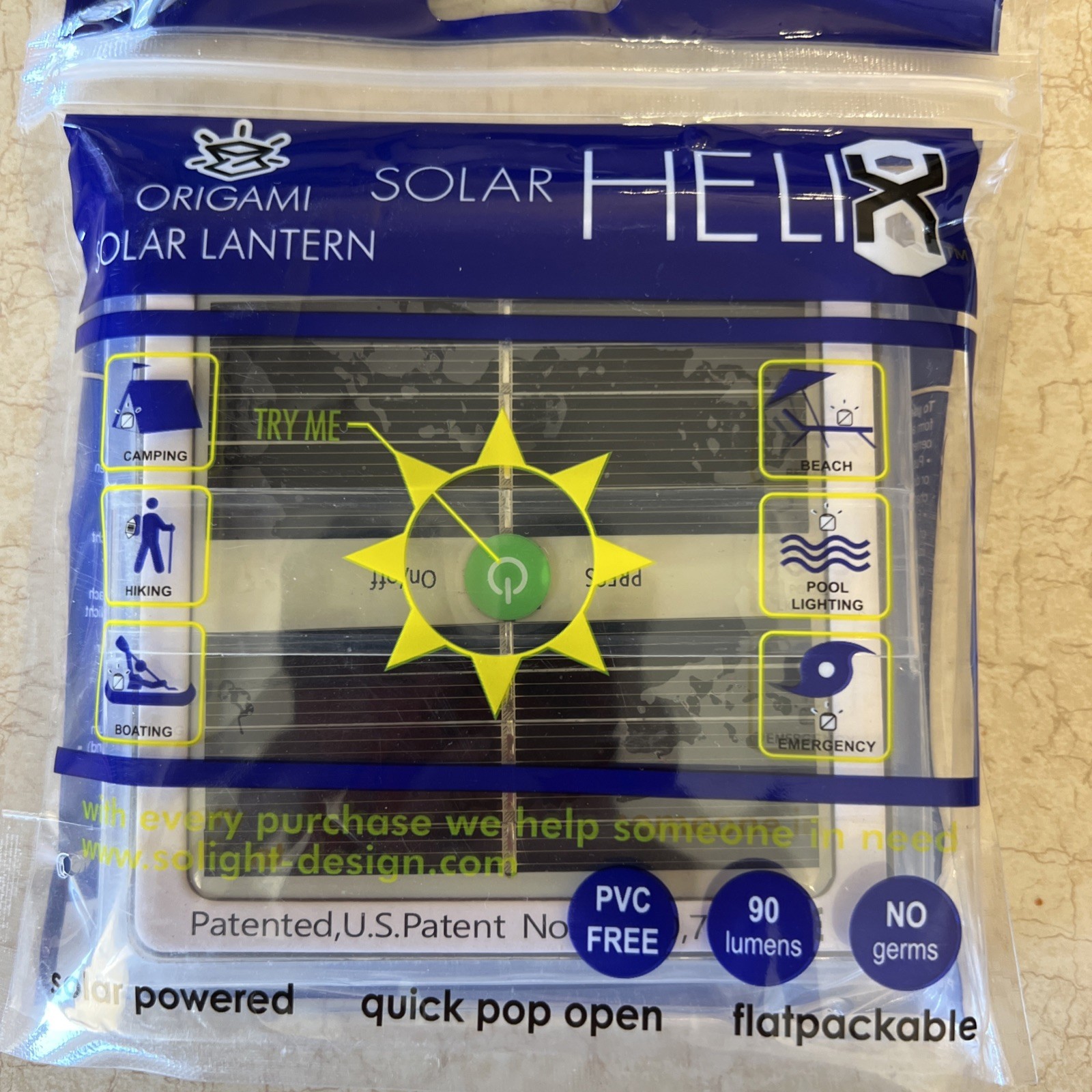 SOLIGHT Solar Helix Origami Lantern Bright White - 10-12 Hours - 868833000150