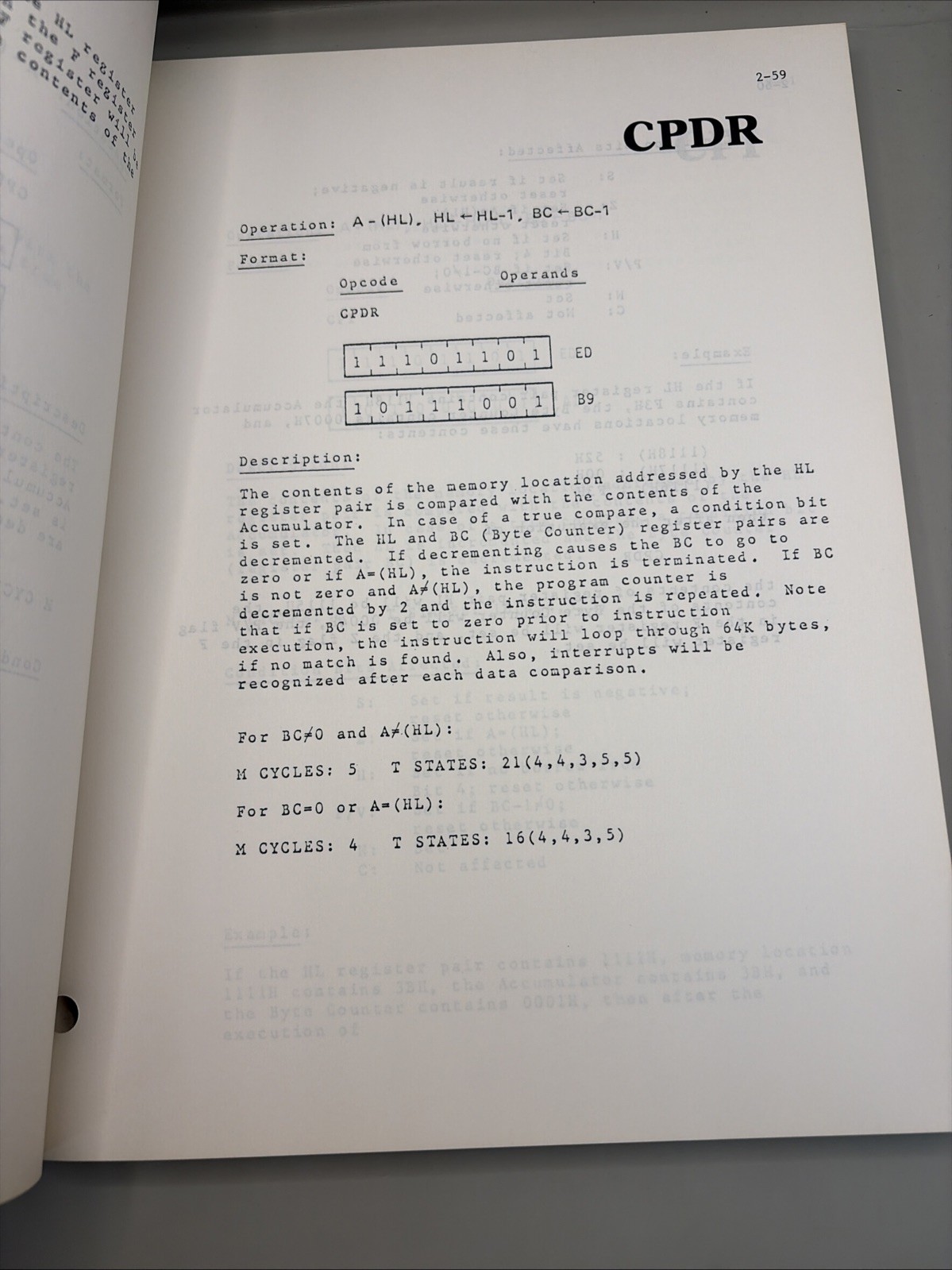 MOSTEK Microcomputer Systems Z80 Preliminary Programming MANUAL / BOOK