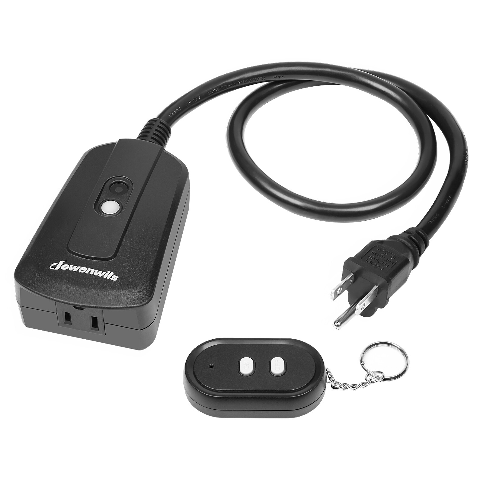 DEWENWILS Outdoor Remote Control Outlet Switch Plug in Wireless Power Switch