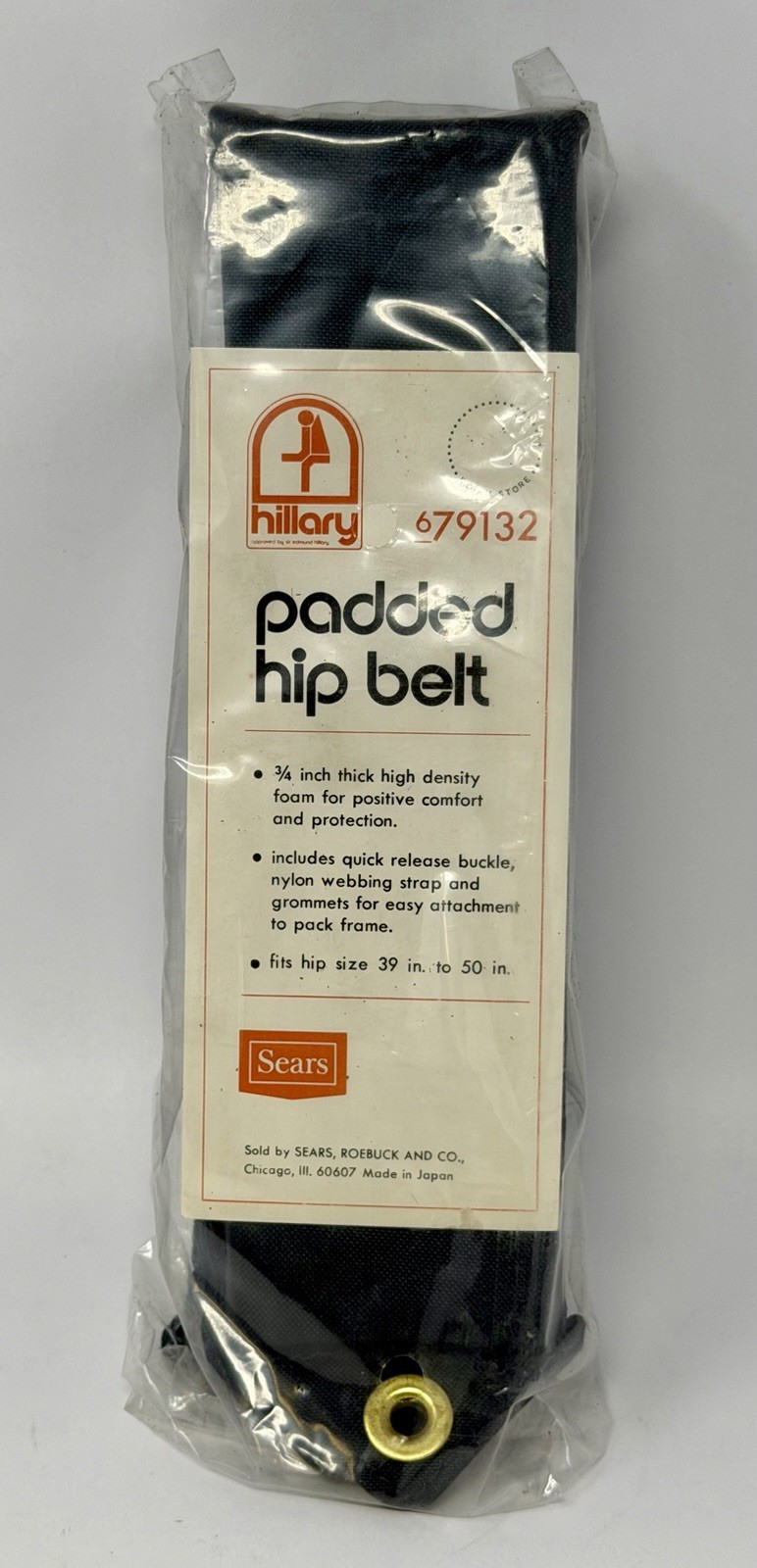 Vintage Padded Hip Belt Hillary Model 79132