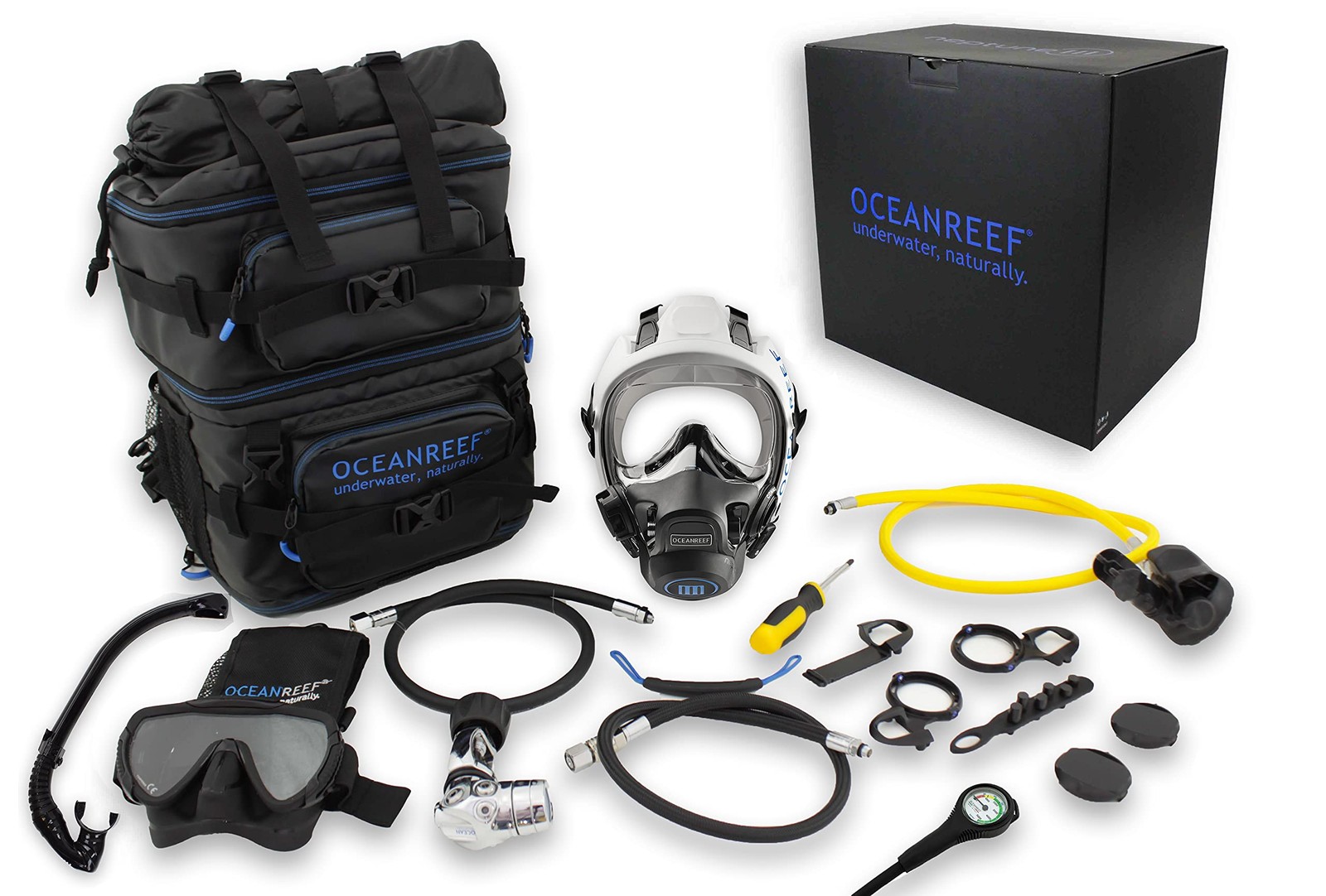 Open Box Ocean Reef Neptune III Package - White - S/M - DIN 1st Stage