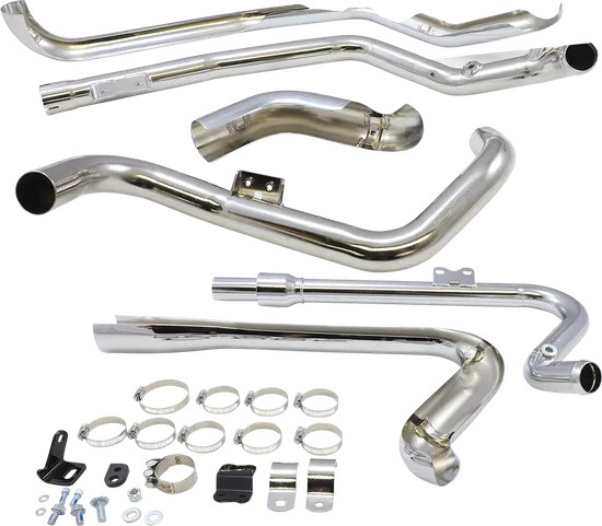 Cobra Chrome True Dual Head Pipe Header Harley Ultra Limited 17-24