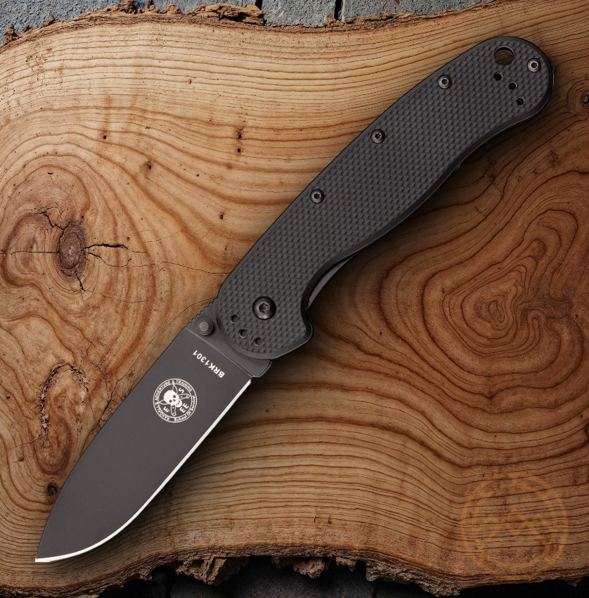 BRK Designed by ESEE Folding Knife 3.5" AUS-8 Steel Blade GRN/Stainless Handle