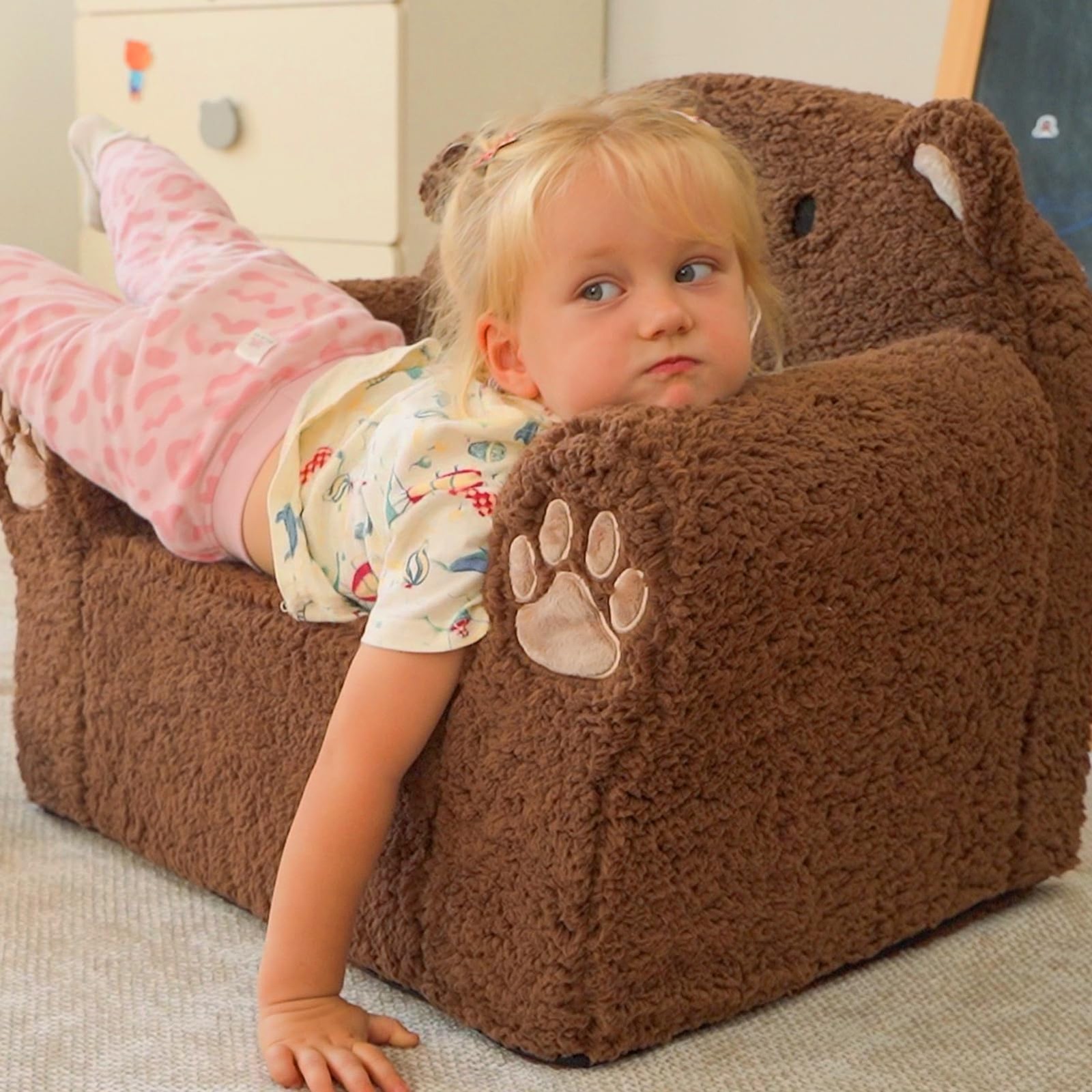 Animal Series Kid's Chair, Ultra-Soft Comfy Foam Filled Sofa Chair, Cute Anim...