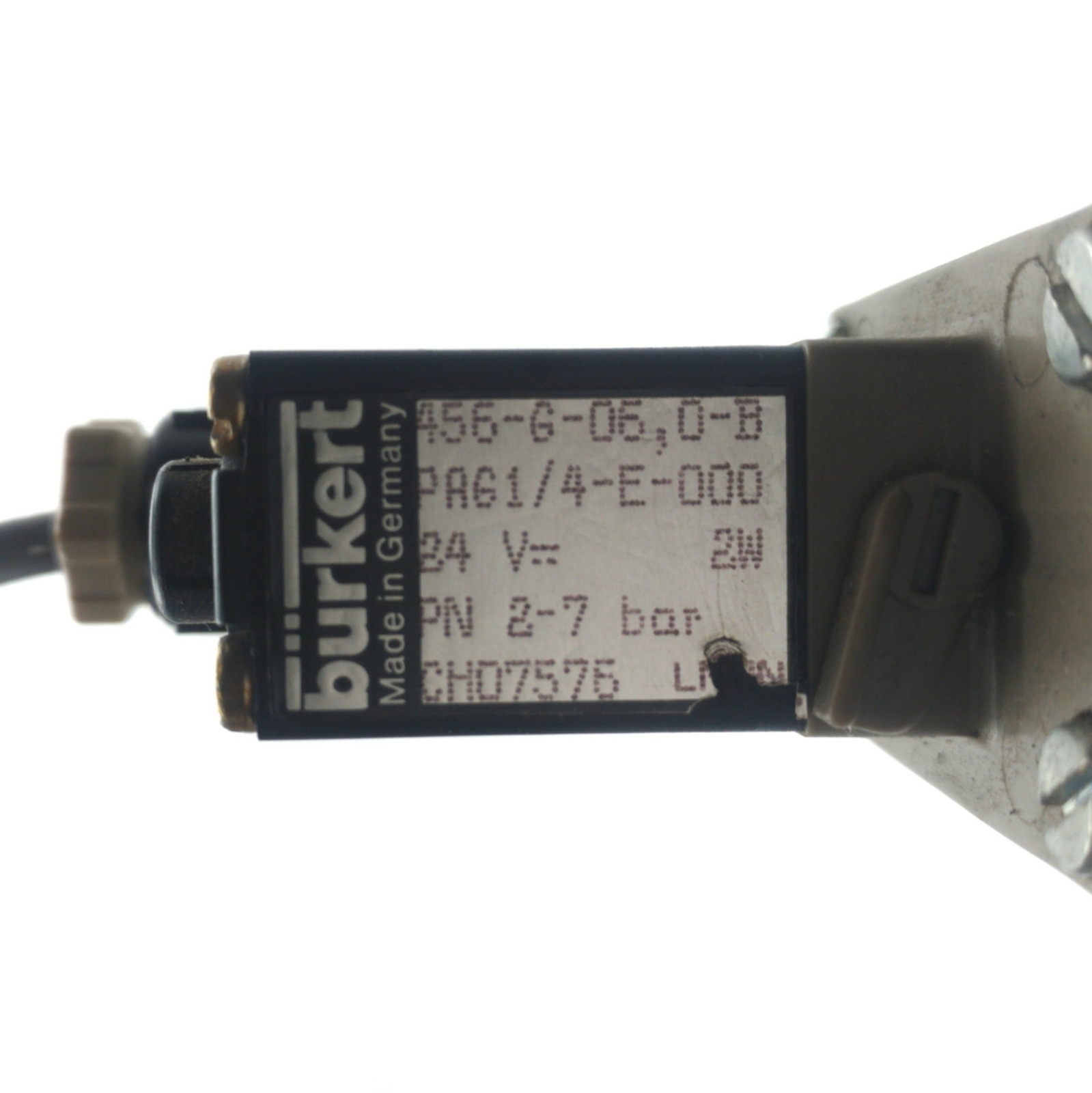 Burkert 456-G-06.0-B Solenoid Valve, 2x 2-Way, 2-7bar, 3/8"NPT, 24VAC 2W