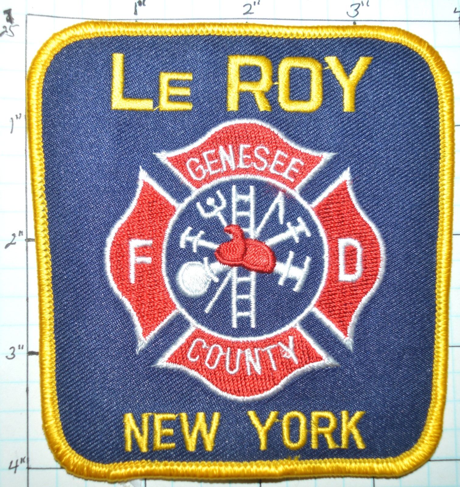 NEW YORK, LE ROY LEROY FIRE DEPT PATCH