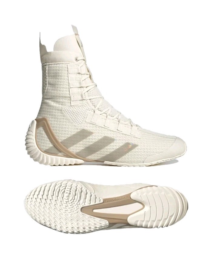 Adidas Boxing Speedex 23 High Top Men's Size 10 Shoes Off White JH8822 NEW