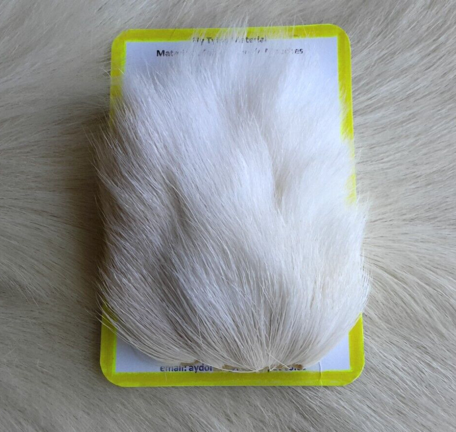 Fly Tying Deer Hair.  Color;  White .