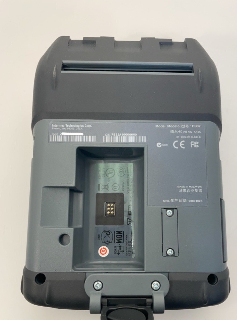 Intermec PB32 Portable 3' Direct Thermal Label Printer WLAN PB32A20804000