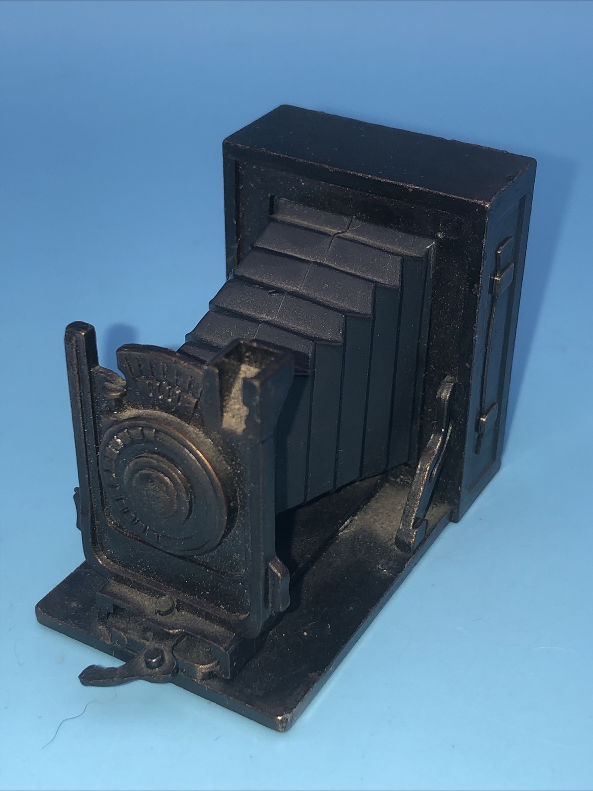 Accordion Camera Pencil Sharpener Vintage Mini Die Cast Metal
