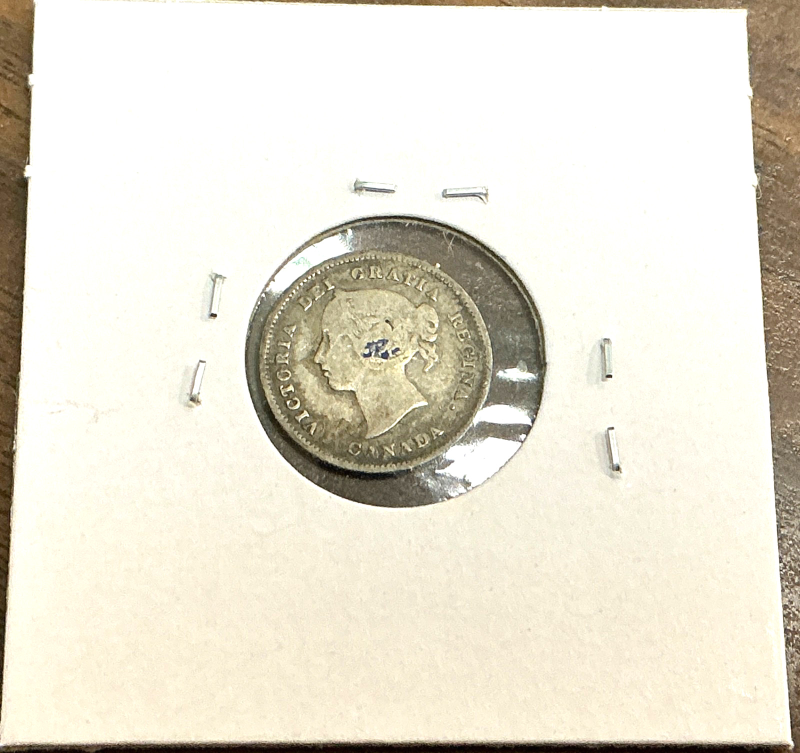 1885 Canada 5 Cent Silver, .925 Silver - VF.
