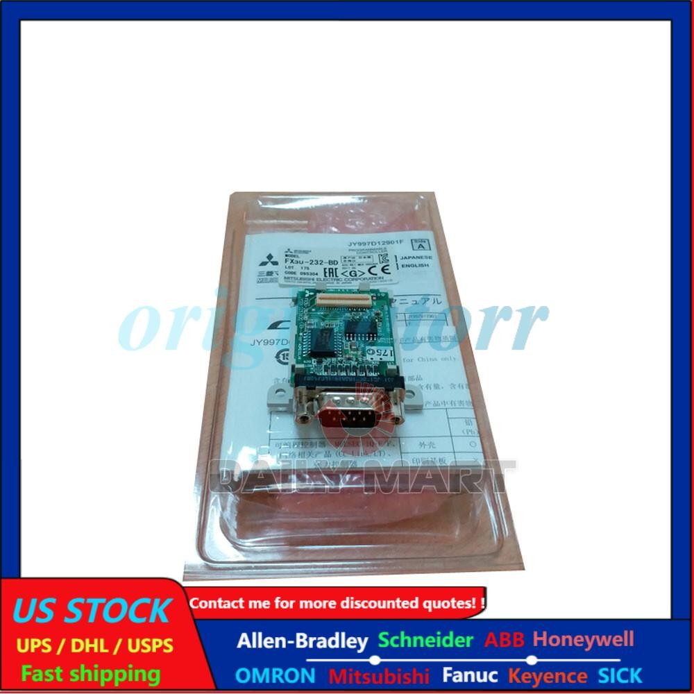 New In Box MITSUBISHI FX3U-232-BD Communications Module Adapter