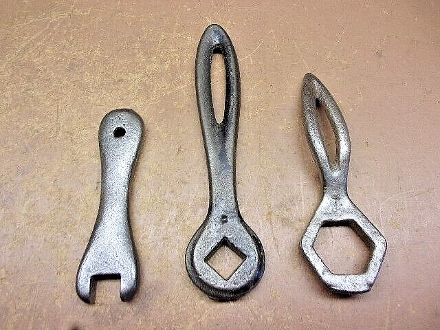 Three (3) Small Machinist's Wrenches Tailstock Lathe All Nice'n'Clean LQQK!