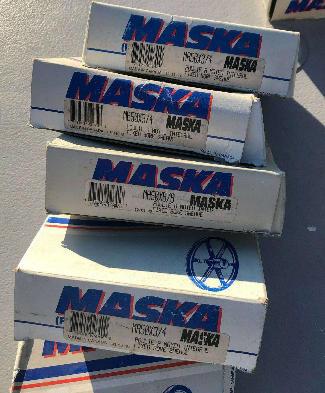 1 Maska Fixed Bore Motor Belt Sheave or Pulley MA50X3/4