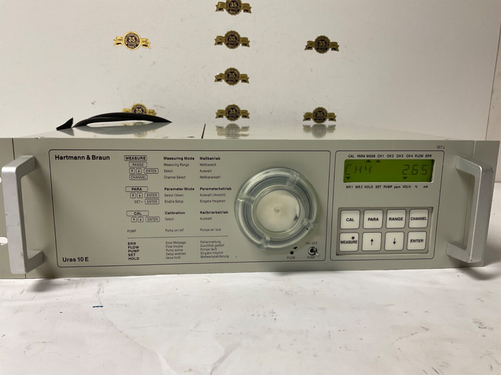 Hartmann & Braun Uras 10 E Spreadrum Analyzer 02 URAS 10E / 3.5
