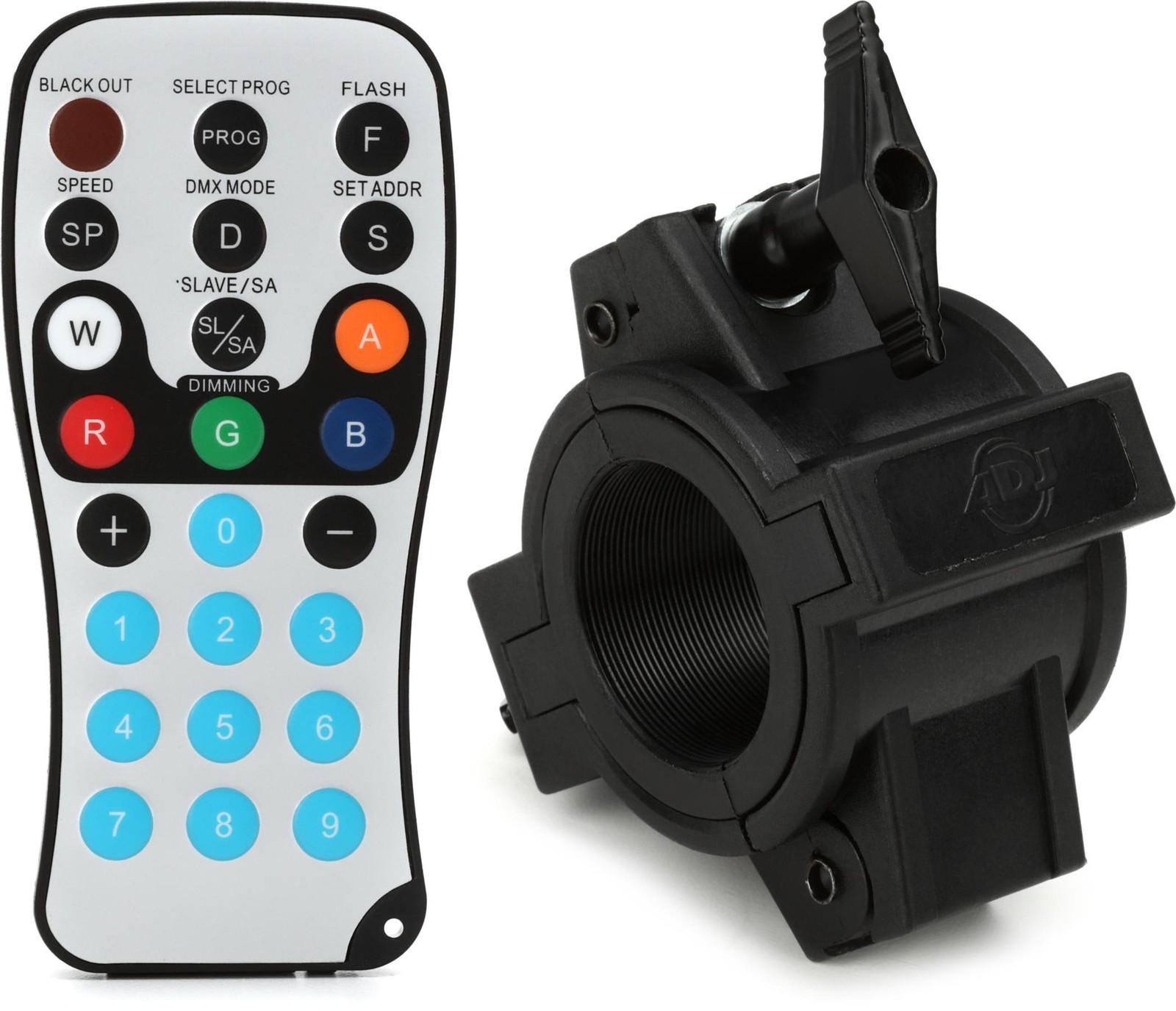 ADJ LED RC2 Infrared Wireless Remote Control + ADJ OCLAMP15 Value Bundle
