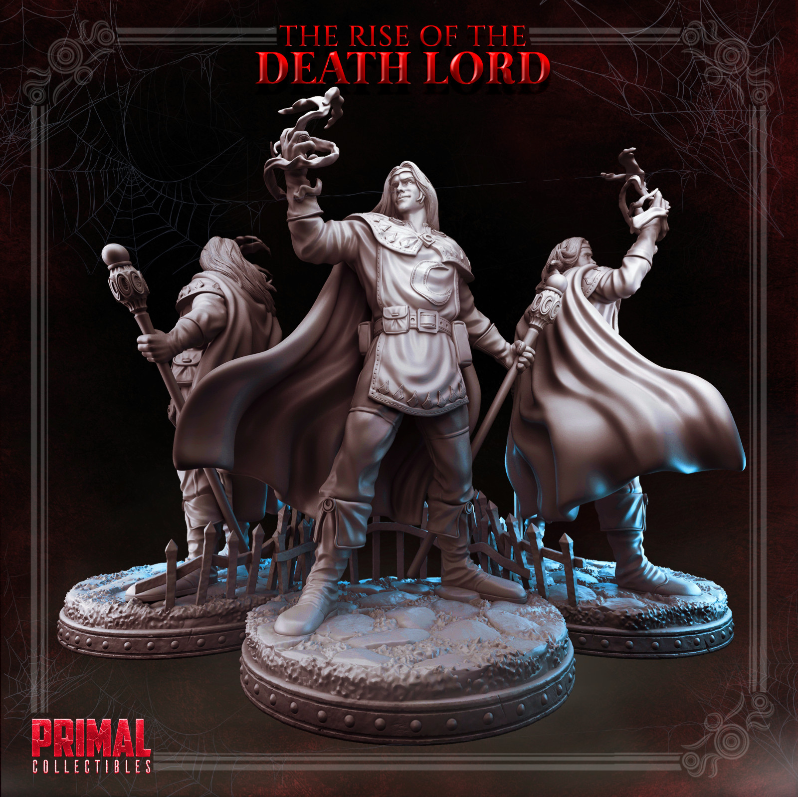 DnD Wizard Gaspar Mini 32mm Scale TTRPG