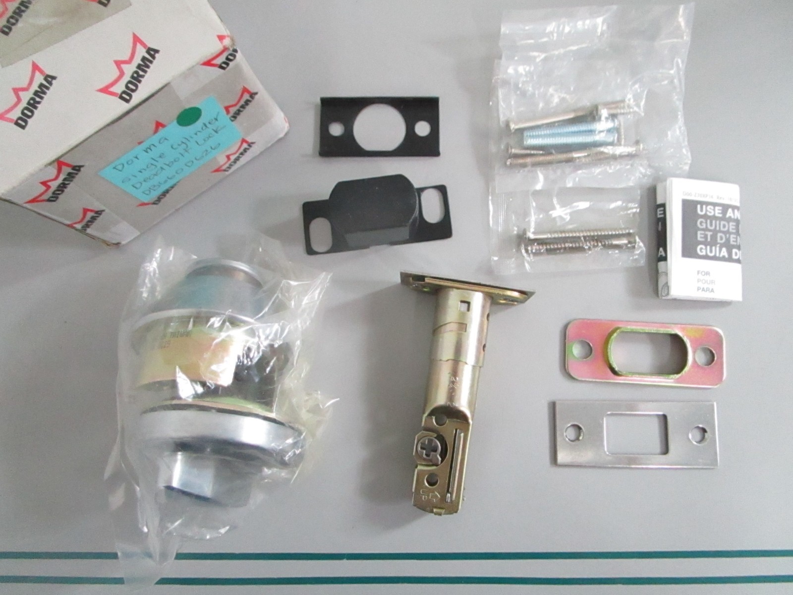 NEW OEM DB660D626 Dorma Single Cylinder Deadbolt Lock 0820
