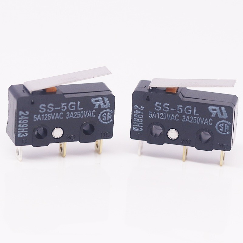 10Pcs MICRO SWITCH 5AGP 125VAC 3AGP 250VAC 5A SS-5GL