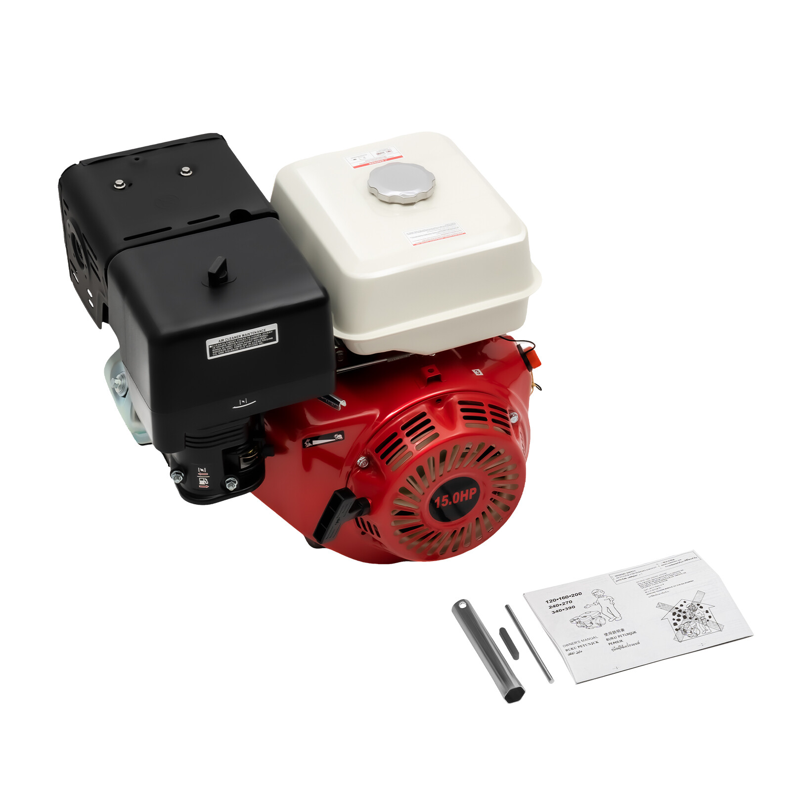420CC 4 Stroke Gas Engine Motor OHV Horizontal Go Kart Motor Recoil Start 15 HP