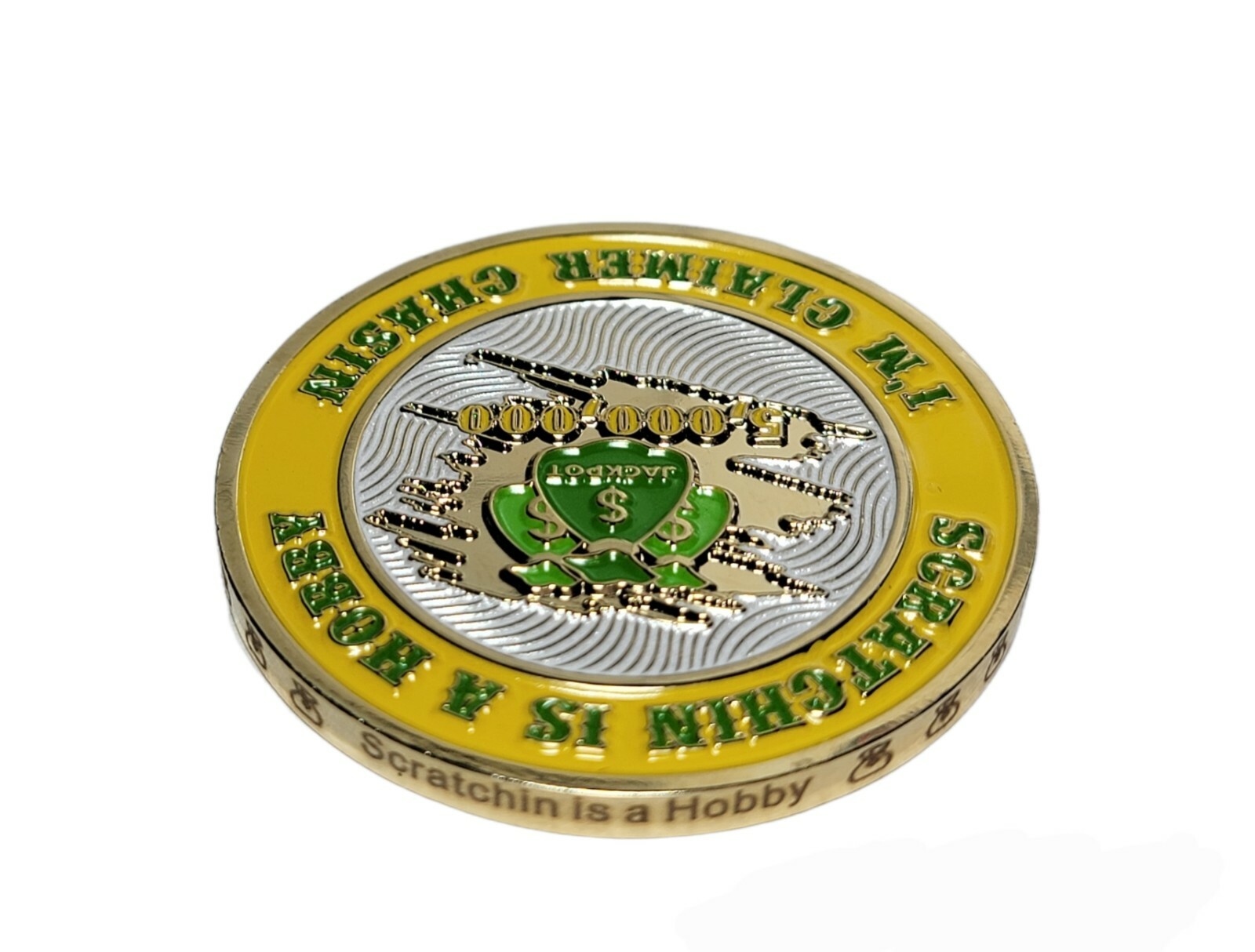 Lottery Coin Scratch off ticket Challenge Coin