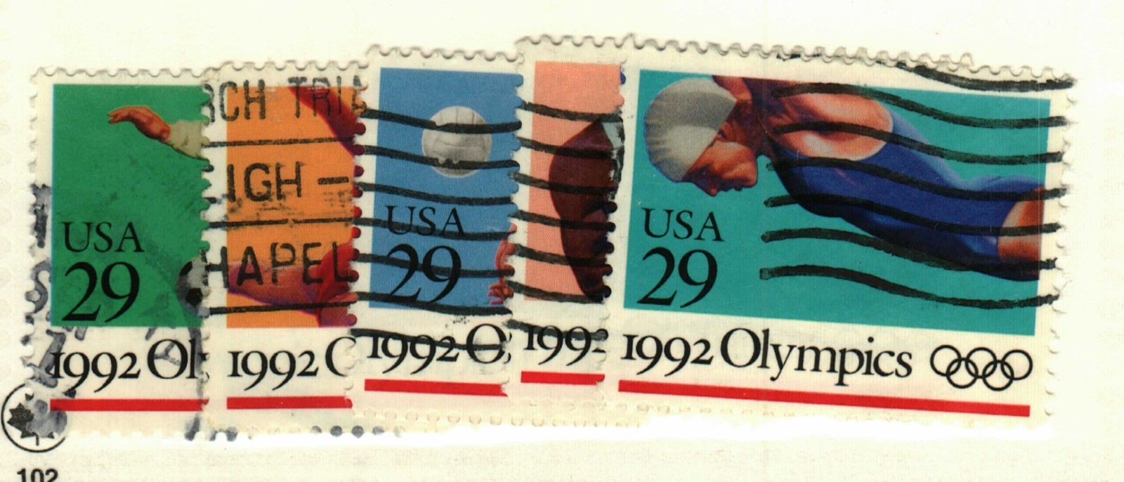 US #2637-41 used US Summer Olympics