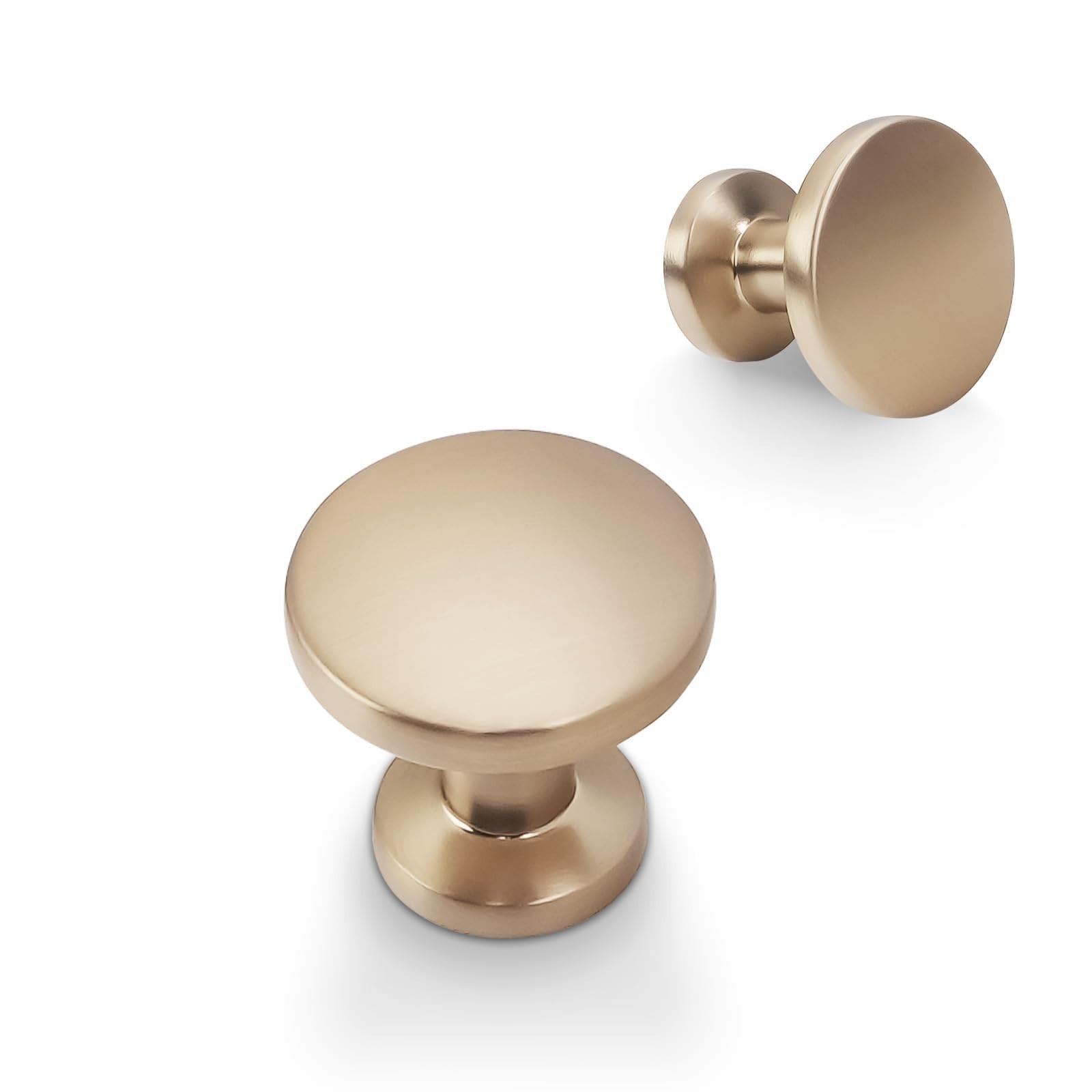 Bronze and Gold Kitchen Cabinet Hardware - Pack of 10 Drawer and Cabinet Knob...