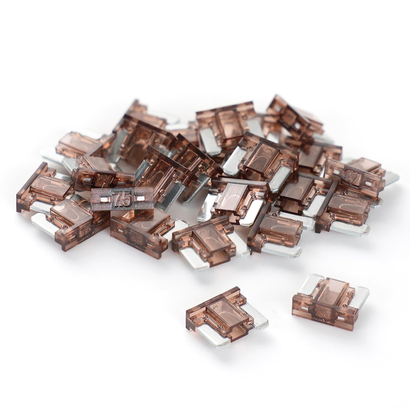 (25Pcs) 7.5 Amp Low Profile Mini Car Fuses, 7.5A Automotive Fuse, Blade Fuse ...