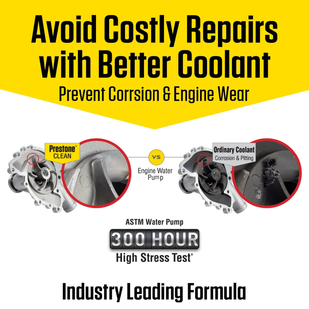3PK Prestone All Vehicles 10yr/300k mile, Antifreeze+Coolant, Against Rust 1 Gal