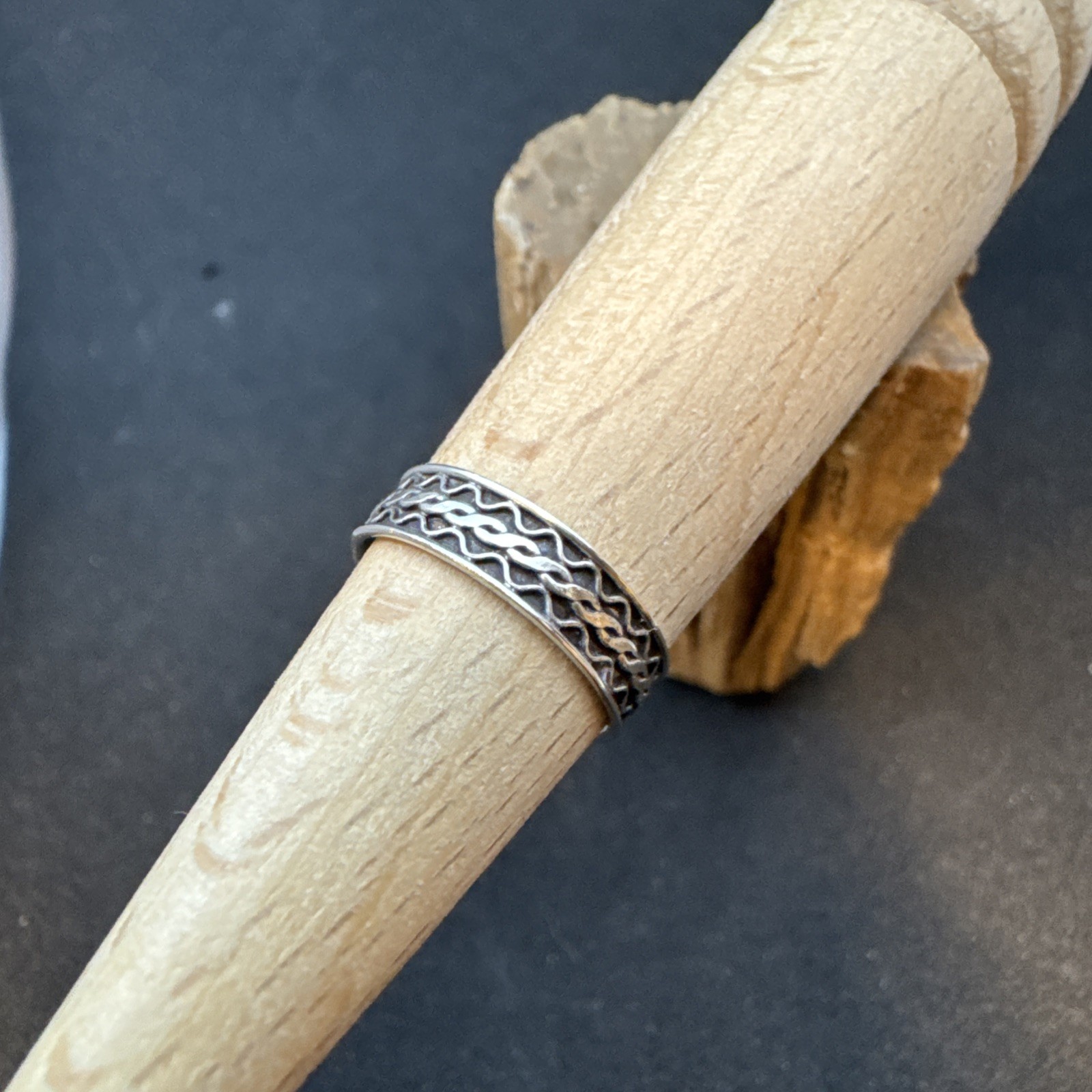Patterned Cuff .925 Sterling Silver Toe Ring